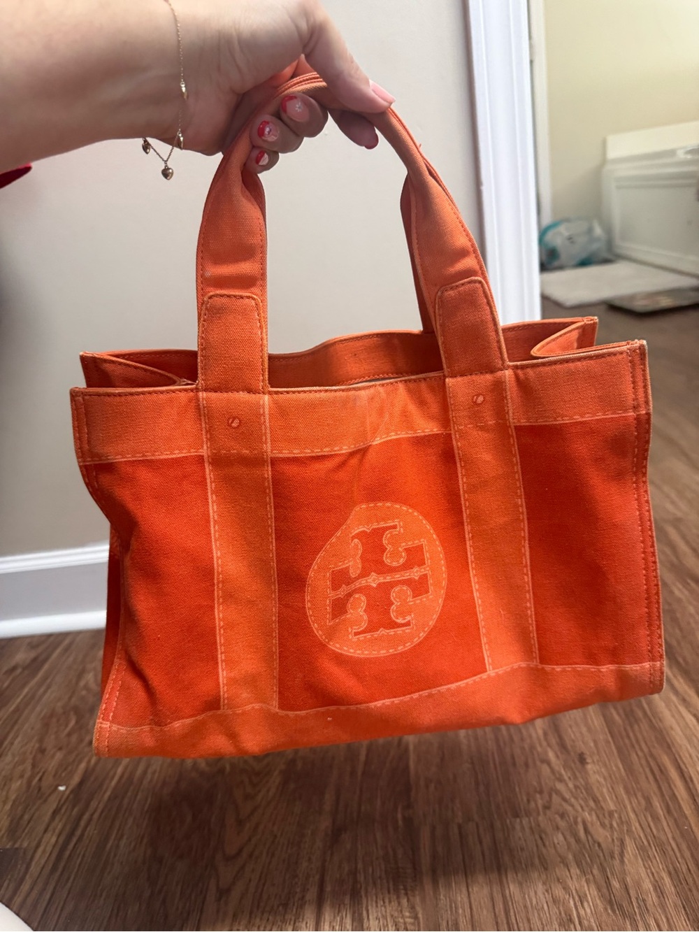 Tory Burch Orange Tote Bag